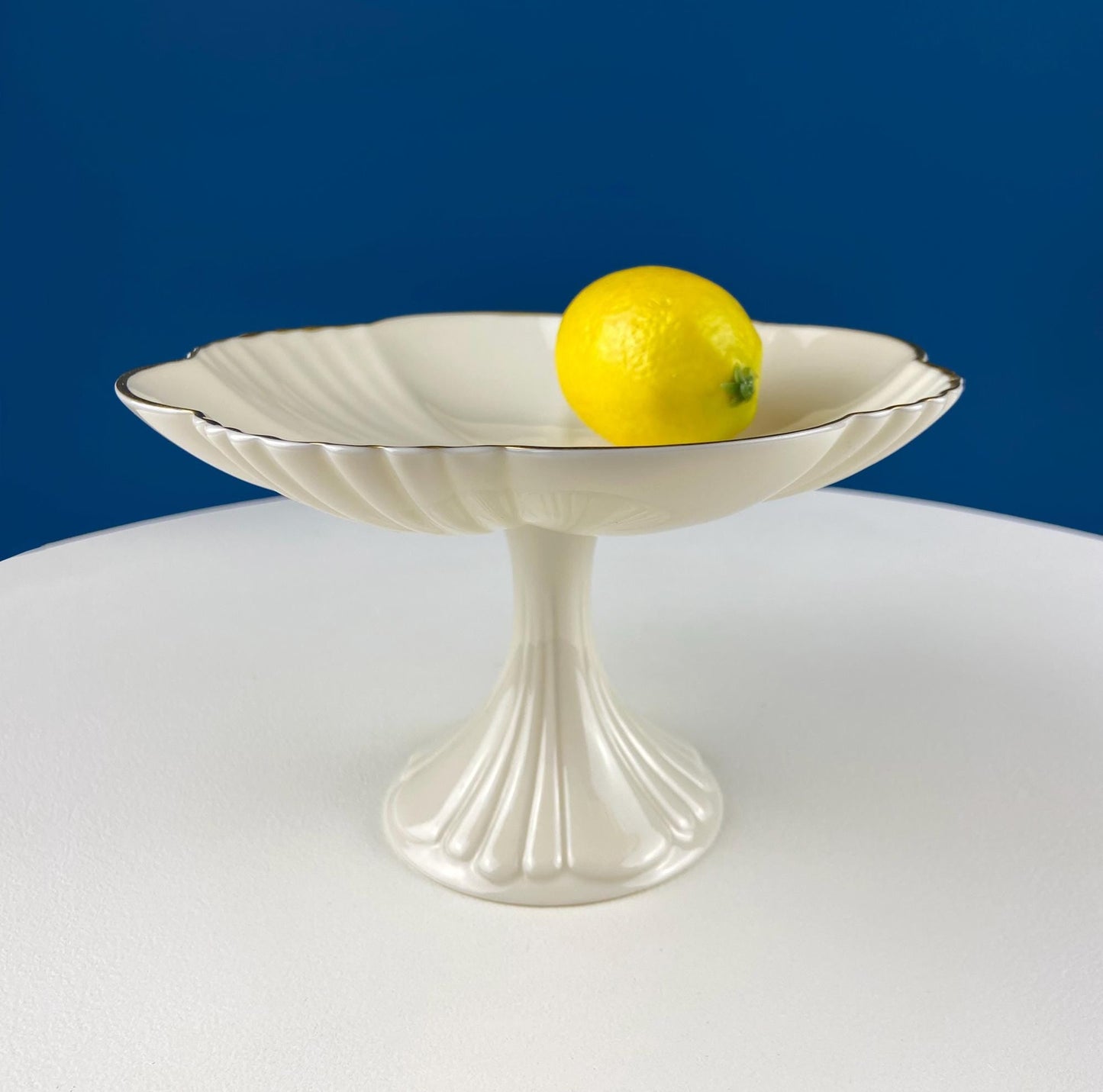 Vintage Pearlescent Tea Cups and Saucers with Light Yellow & Gold Accents. Set of 2 Cups. Slightly Different Silhouettes. Gift for Couple. - Tampa Home & Garden Store