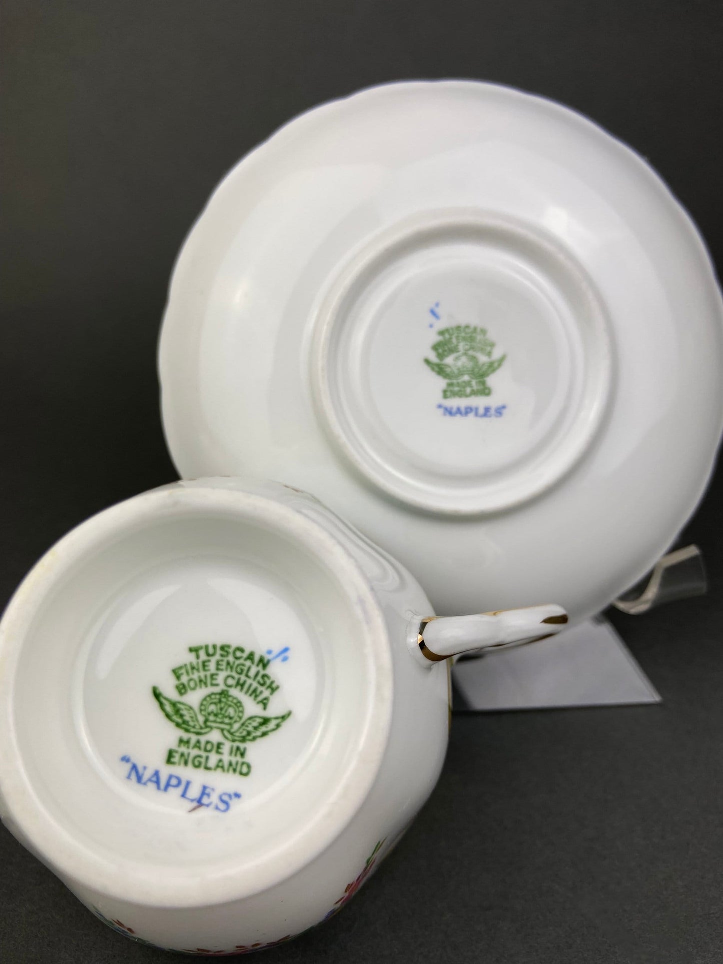 Vintage Tuscan Naples Tea Cup and Saucer. Fine English Bone China. Made in England. - Tampa Home & Garden Store