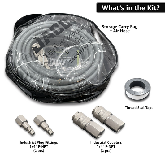 ViperFlow Poly Air Hose Kit - 1/4" x 30 ft. - Tampa Home & Garden Store