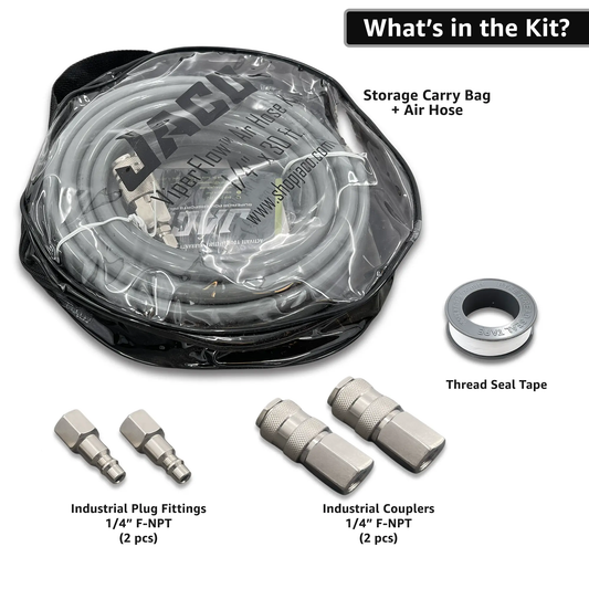 ViperFlow Poly Air Hose Kit - 1/4" x 30 ft. - Tampa Home & Garden Store