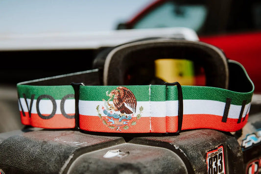 Viva Mexico Havoc Infinity Goggles Pro Edition with Mexican flag strap and mirrored lenses on Tampa Home & Garden Store