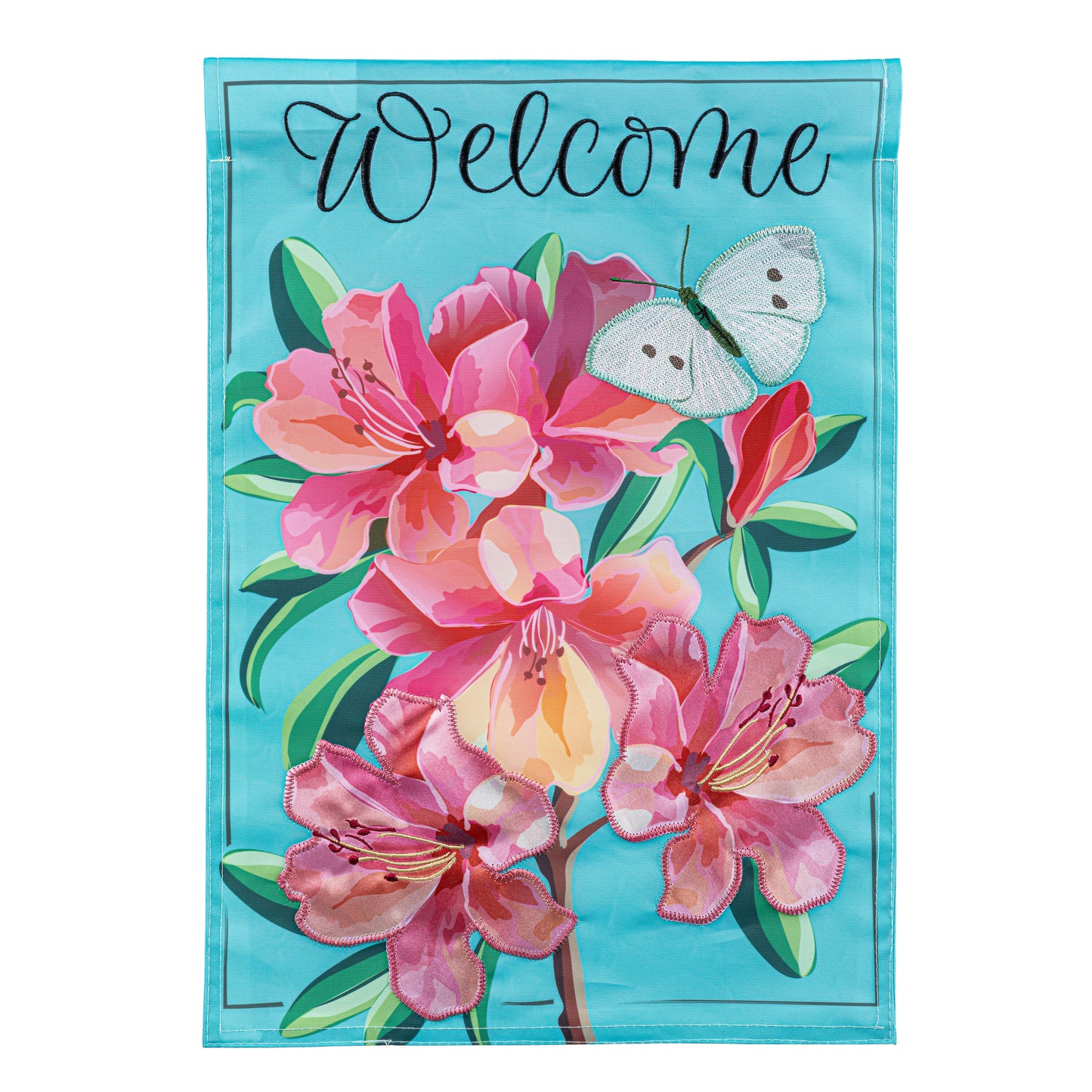 Vivid Azaleas Applique Garden Flag - Tampa Home & Garden Store