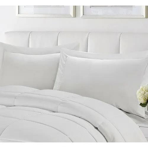 King Microfiber Reversible Comforter Set White with matching pillow shams for a crisp bedroom on Tampa Home & Garden Store