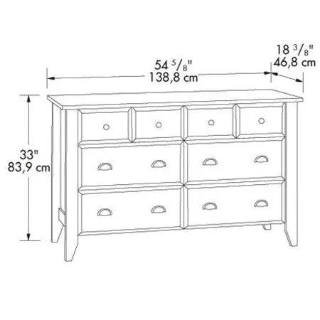 White 6-Drawer Dresser Traditional Design - Made in USA - Tampa Home & Garden Store