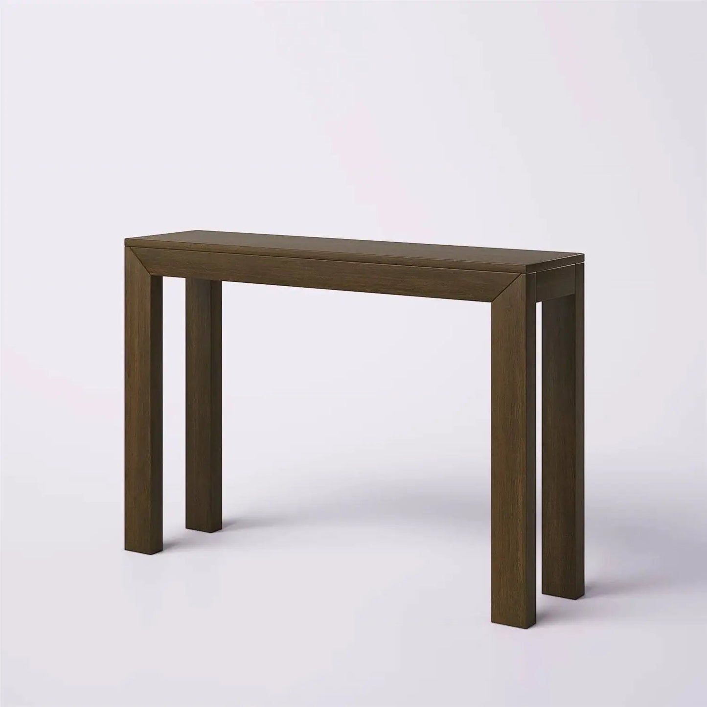 Solid Wood Modern Accent Console Table / Sofa Table in Dark Brown Walnut Finish - Tampa Home & Garden Store