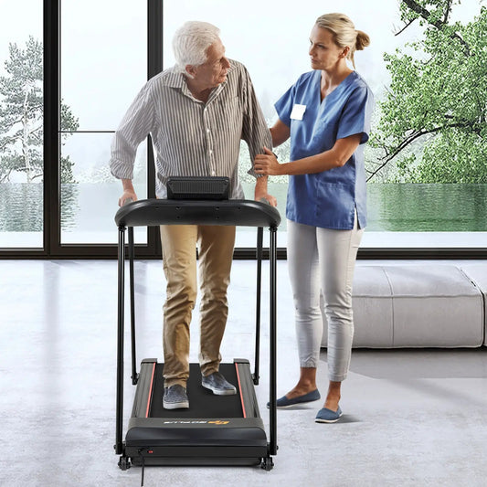 2.5 HP Treadmill with Handrails for Seniors, black DirectDeals, indoor use on Tampa Home & Garden Store