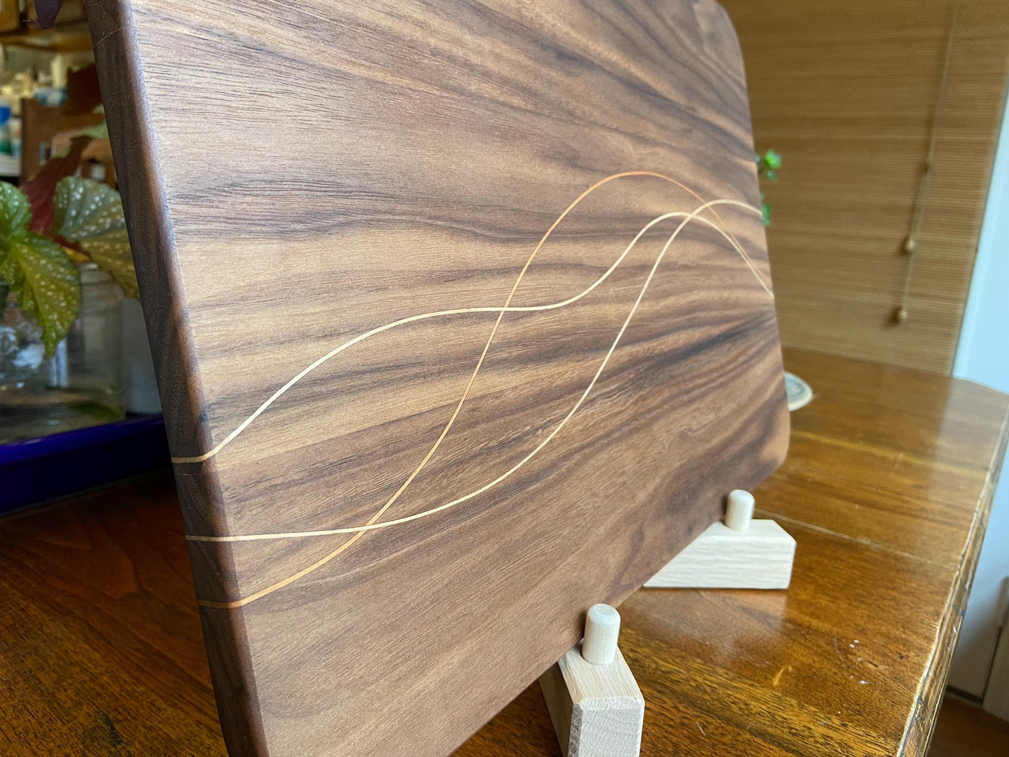 Walnut Charcuterie Board - Cherry & Maple Decorative Banding - Tampa Home & Garden Store