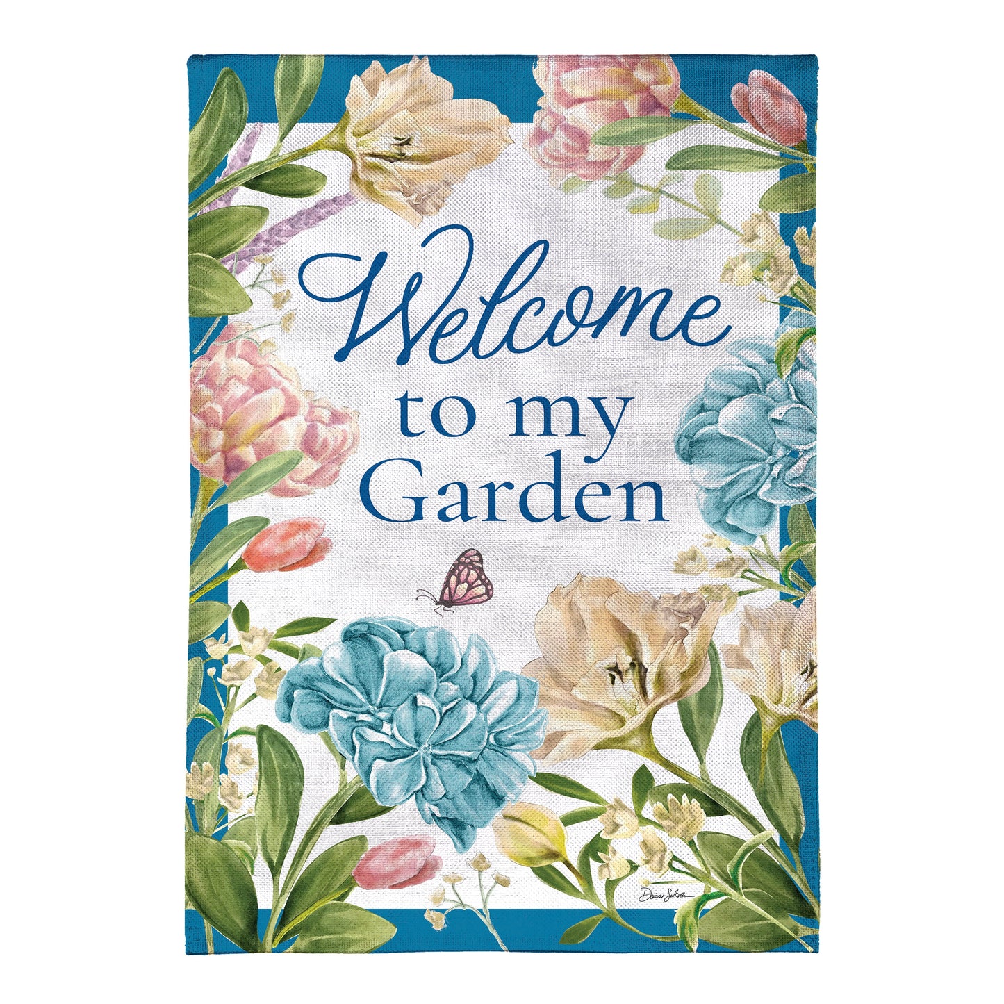Welcome To My Garden Burlap Garden Flag - Tampa Home & Garden Store