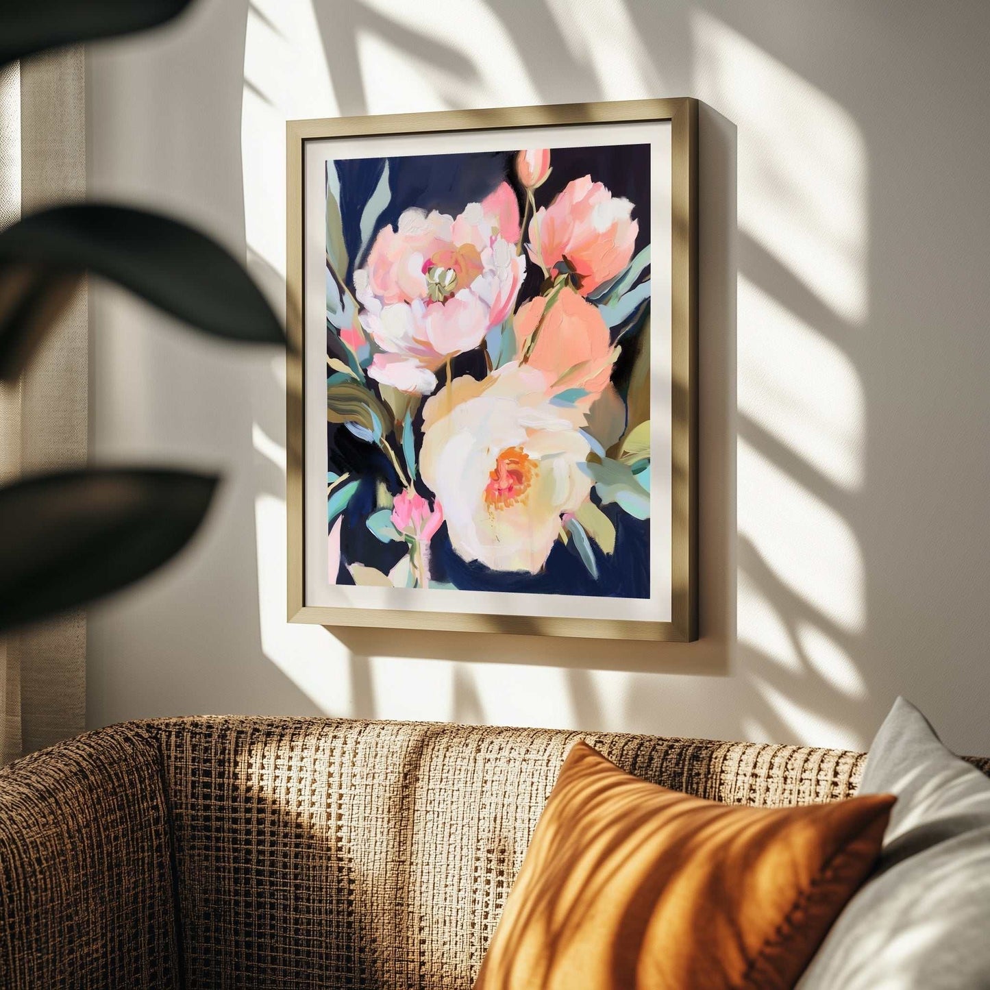 Lámina decorativa "Cuando la primavera se enamoró" – Decoración de pared romántica y floreciente
