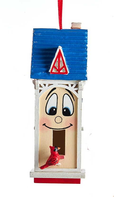 Nichoir décoratif en bois fantaisiste - Blanc