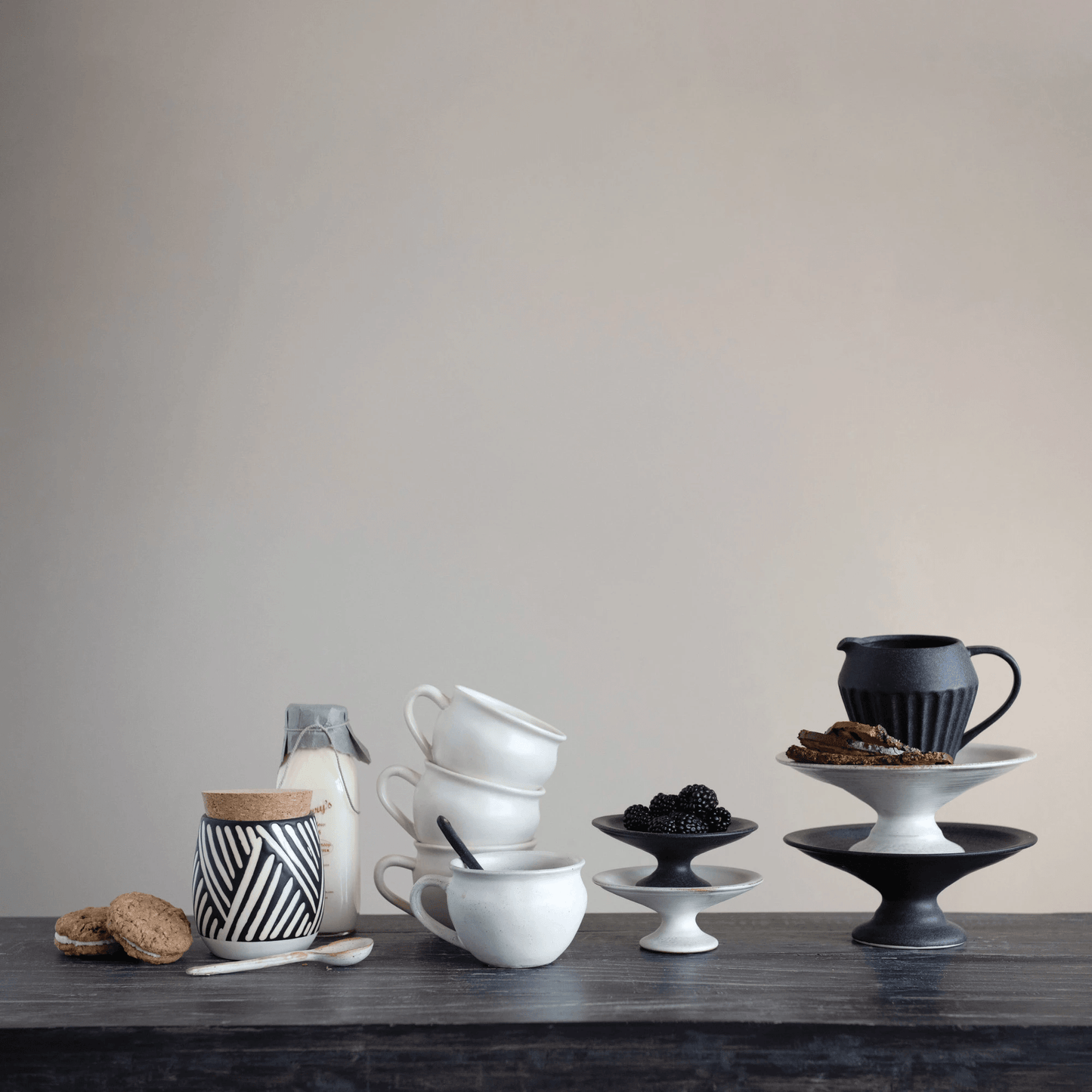 White Glazed Stoneware Mug - Tampa Home & Garden Store