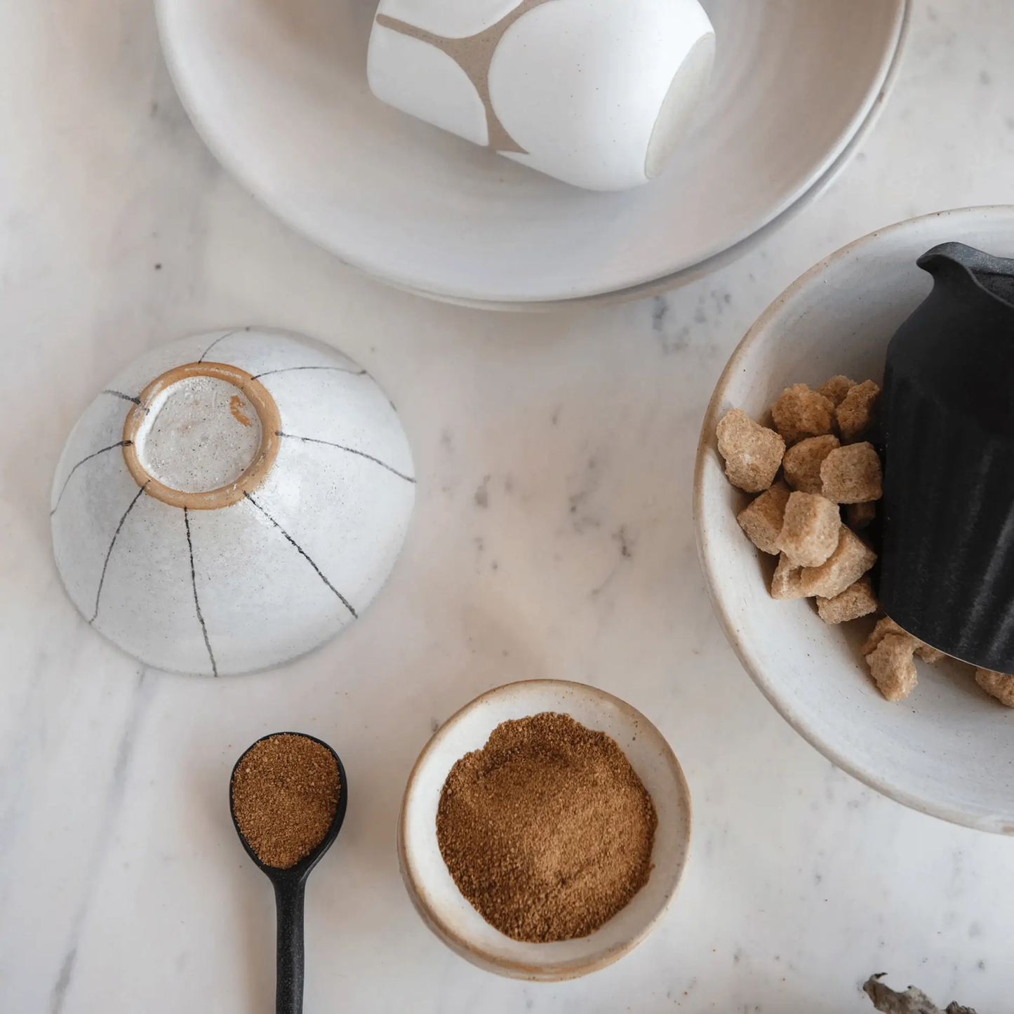 White matte stoneware glazed bowl with texture White Cliff Studio decorative bowls on Tampa Home & Garden Store