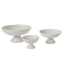 White Oscar Bowl - Tampa Home & Garden Store