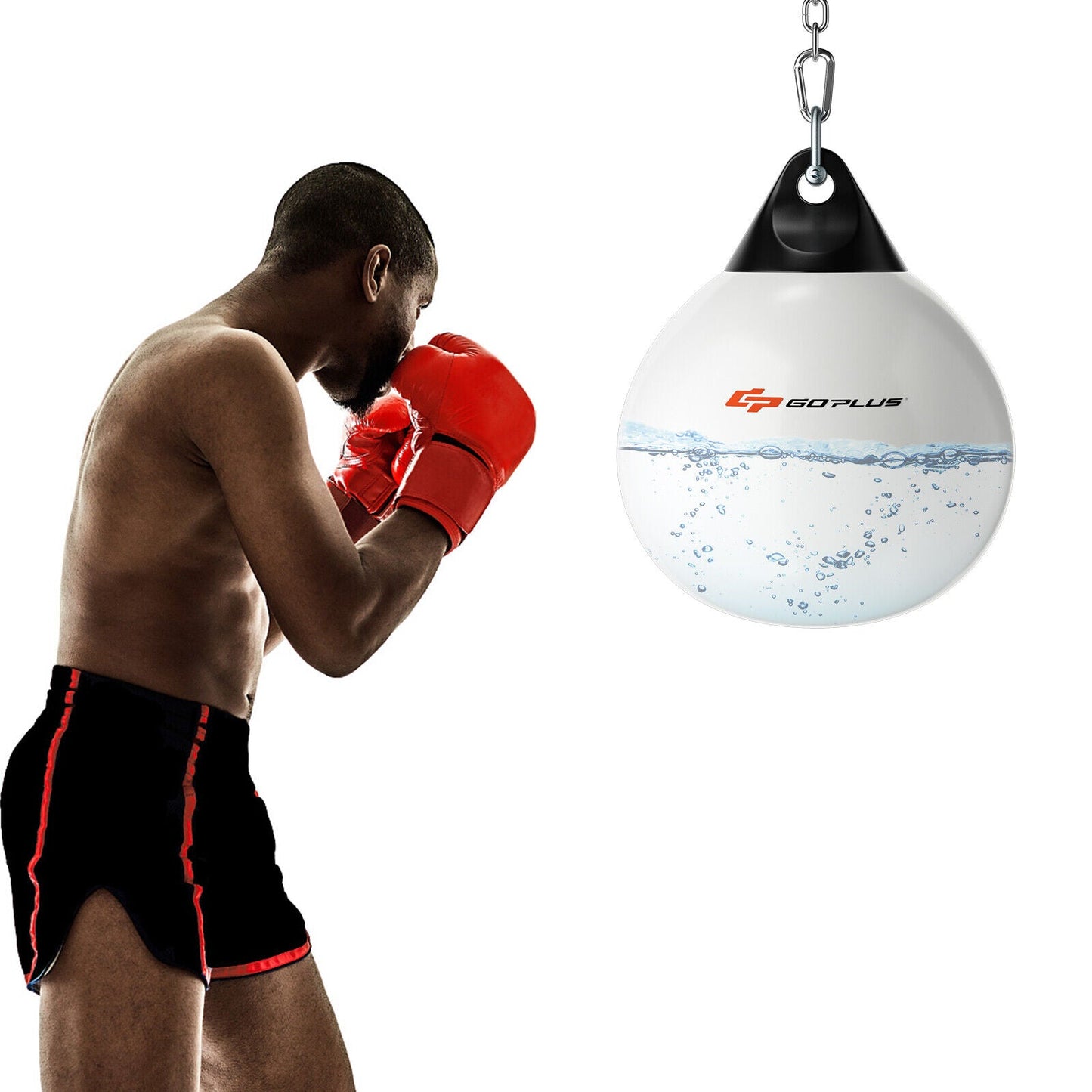 18 Inch 110 Pound Heavy Punching Water Aqua Bag with Adjustable Metal Chain