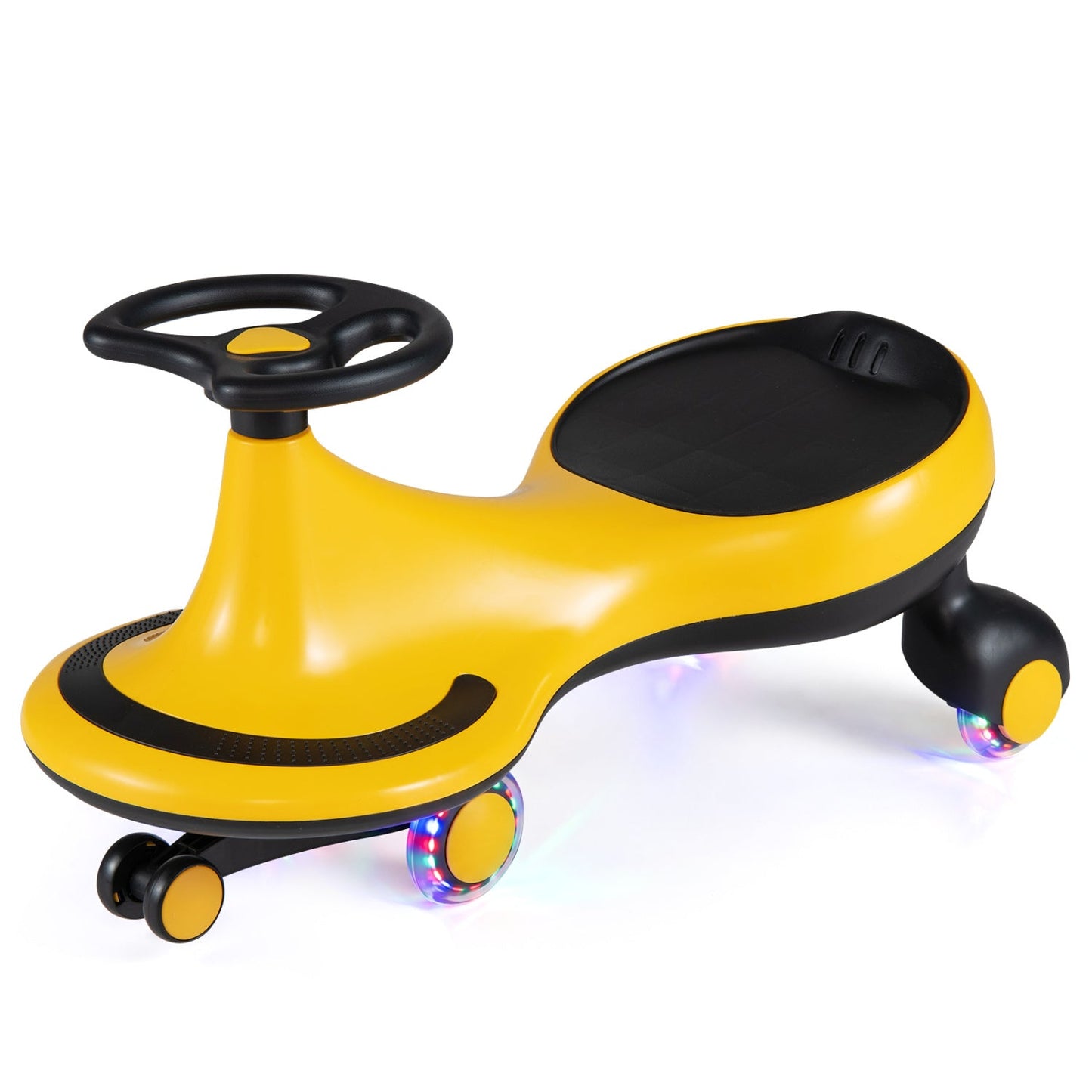 Wiggle Car Ride-on Toy with Flashing Wheels-Blue