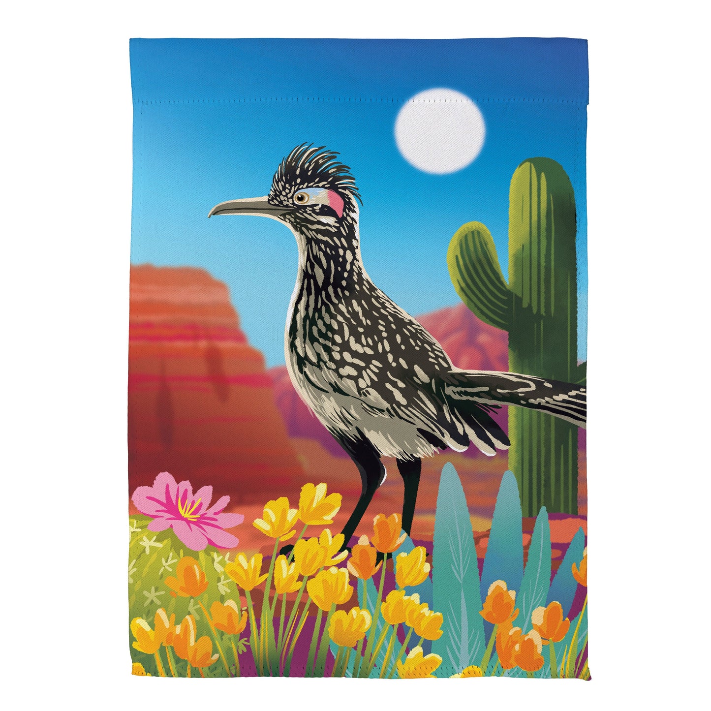 Wild Roadrunner Suede Garden Flag - Tampa Home & Garden Store