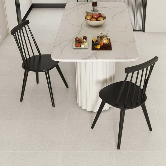 Windsor dining chairs set of 2 with rubber wood frames in black on Tampa Home & Garden Store
