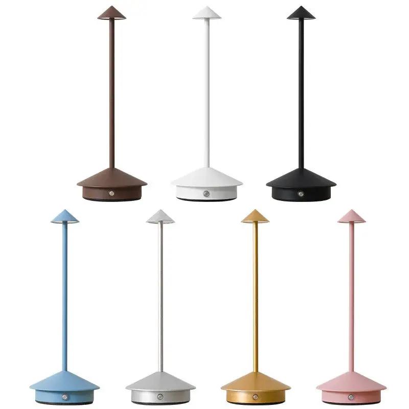 Wireless LED Table Lamp with Touch Dimming Moktan Sabai set of 8 color options on Tampa Home & Garden Store