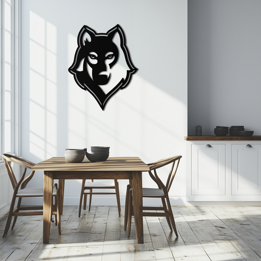 Wolf Metal Wall Art - Geometric Wolf Head Wall Decor- KAF178 - Tampa Home & Garden Store