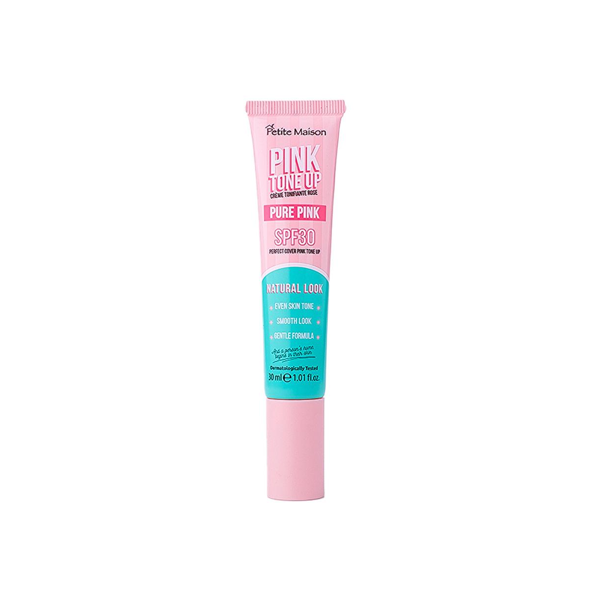 Face cream Petite Maison Pink Tone Up SPF 30 tube with pink and teal label on Tampa Home & Garden Store