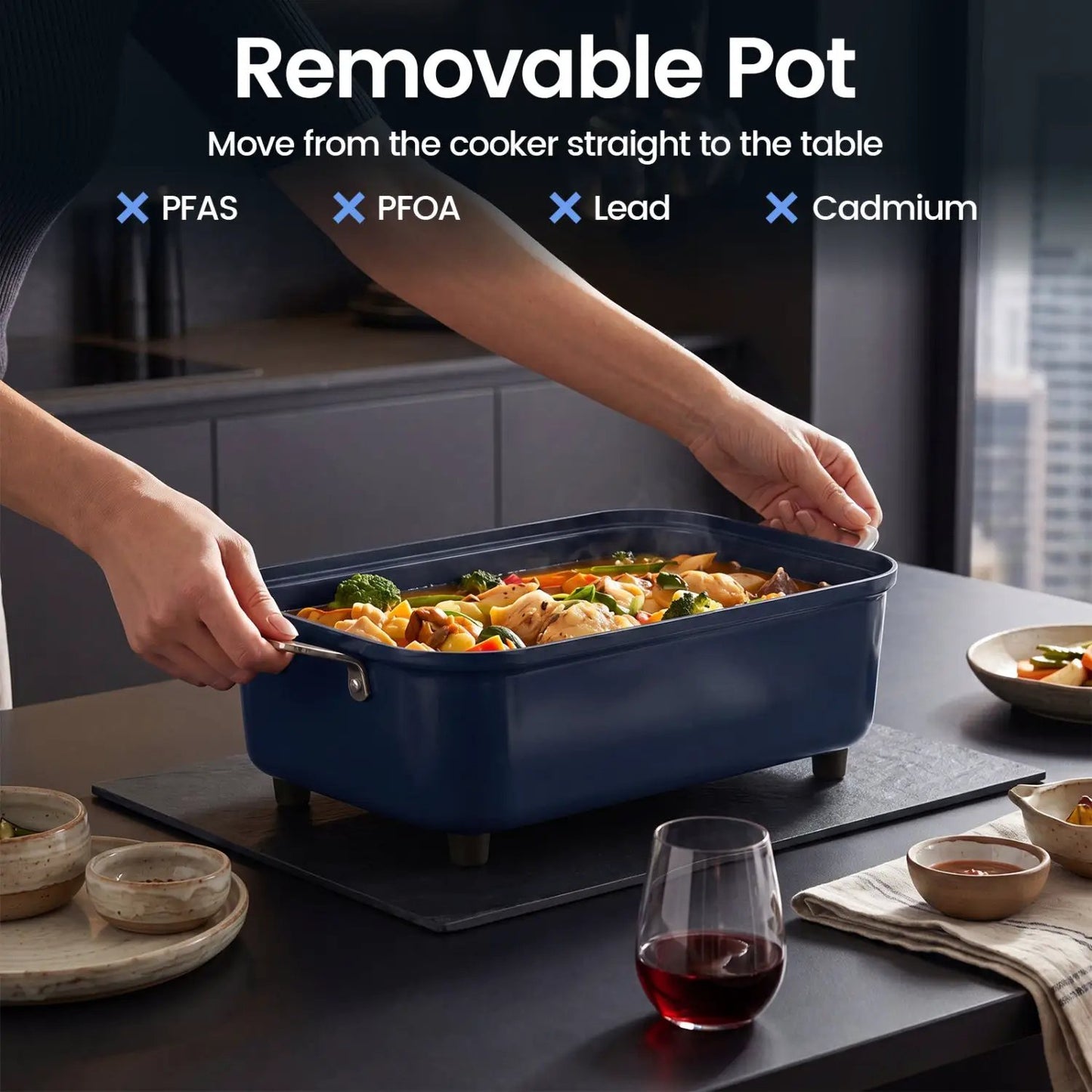 6-In-1 Programmable Slow Cooker With Timer