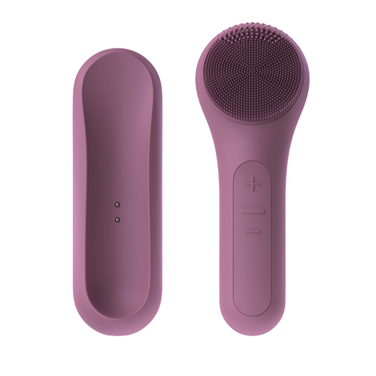 Beauty Care Bag X-Level X-Fresh facial cleansing device with brush head and case purple on Tampa Home & Garden Store