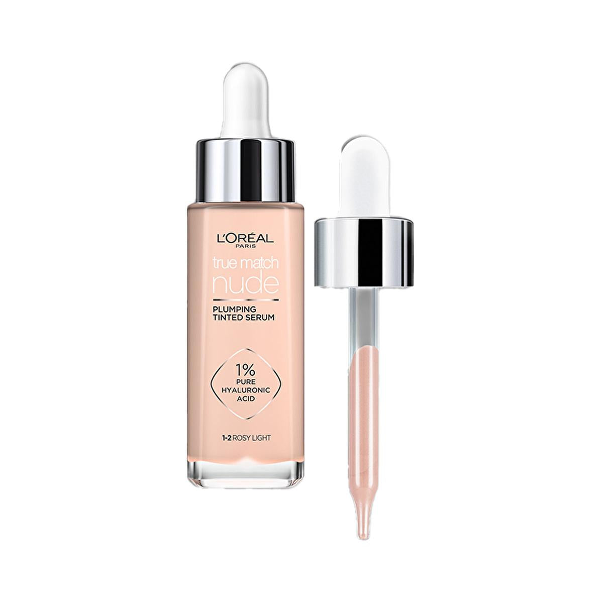 L’Oréal Paris true match nude foundation serum bottle with dropper in rosy light shade on Tampa Home & Garden Store