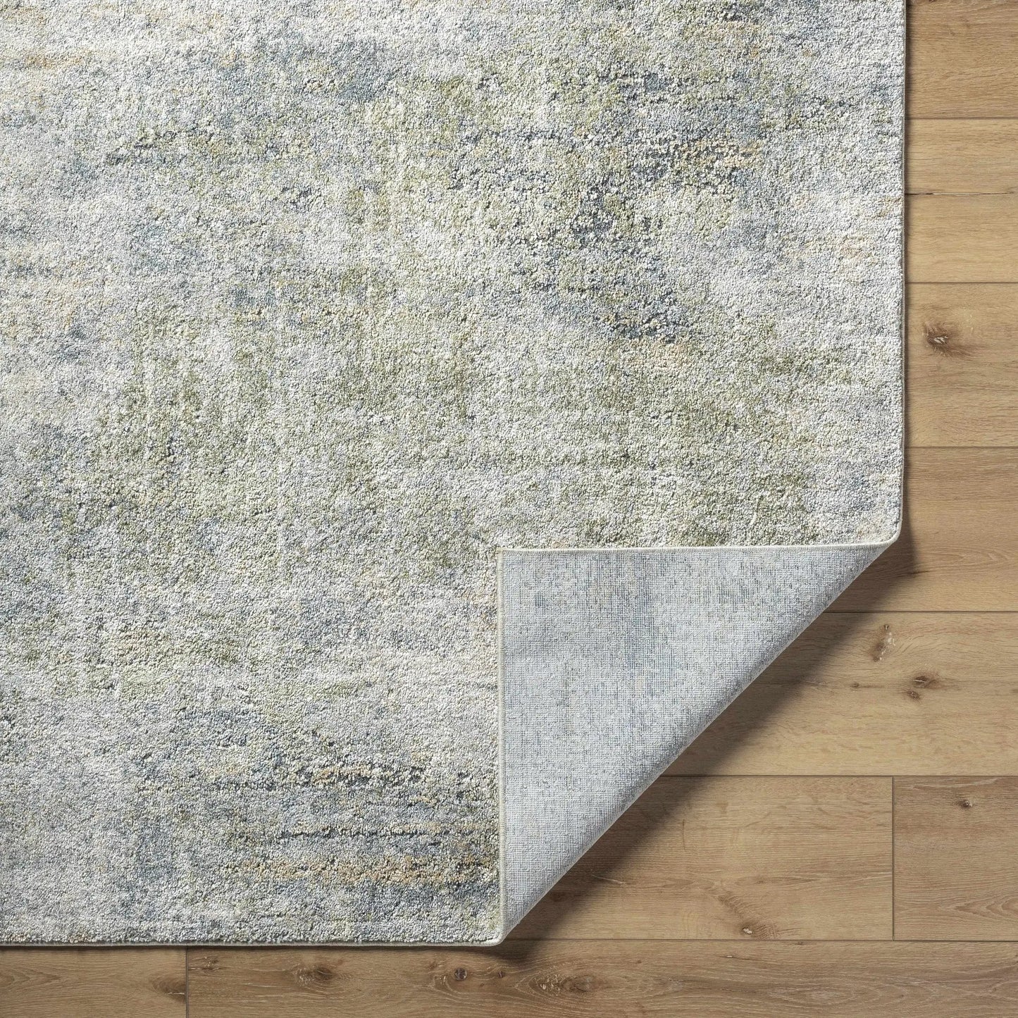 Zetna Thick Luxe Rug, contemporary machine-woven in gray beige marled tones, Boutique Rugs on Tampa Home & Garden Store