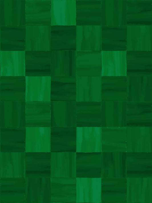 Zellige Wallpaper, emerald - Tampa Home & Garden Store