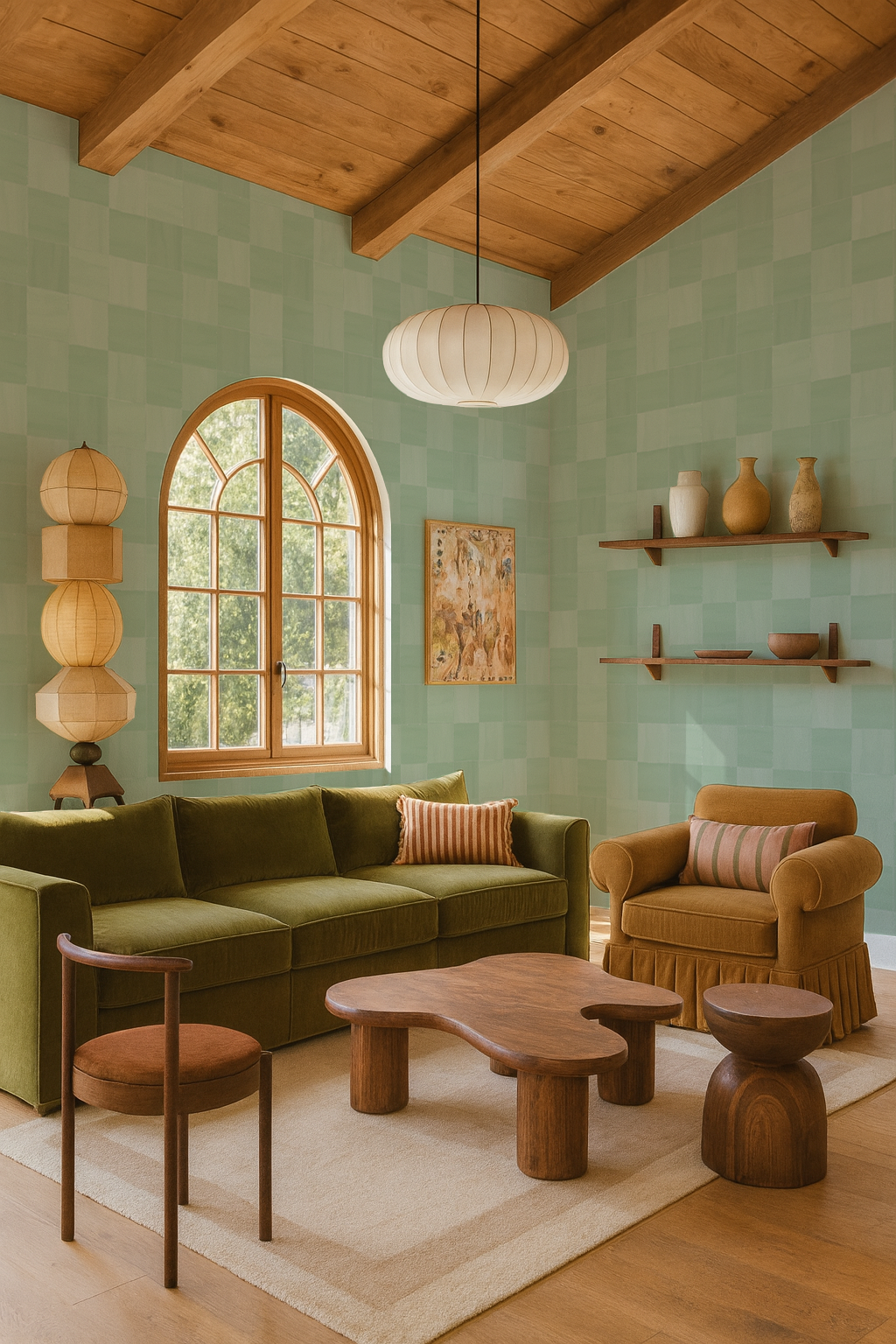 Zellige Wallpaper, mint - Tampa Home & Garden Store