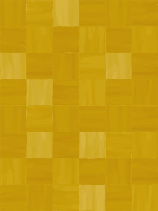 Wallpaper Zellige Mustard tile pattern by Samantha Santana Creative on Tampa Home & Garden Store