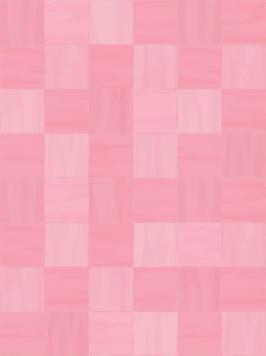 Zellige Wallpaper, pink - Tampa Home & Garden Store