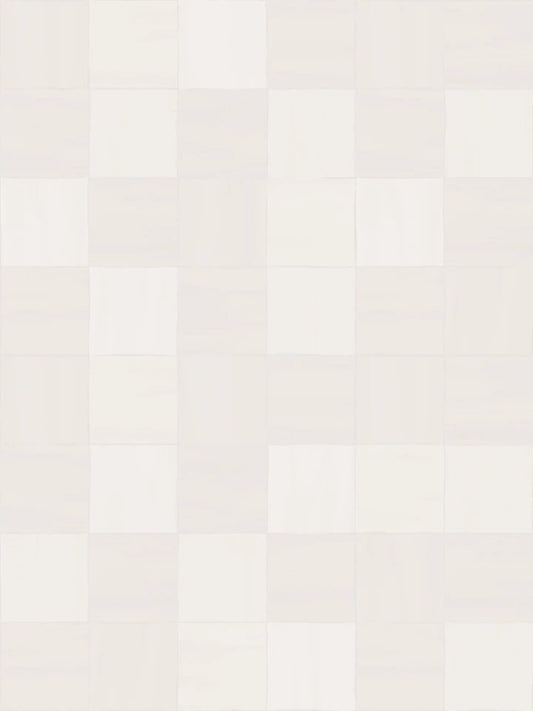 Zellige wallpaper white mosaic tile pattern by Samantha Santana Creative on Tampa Home & Garden Store