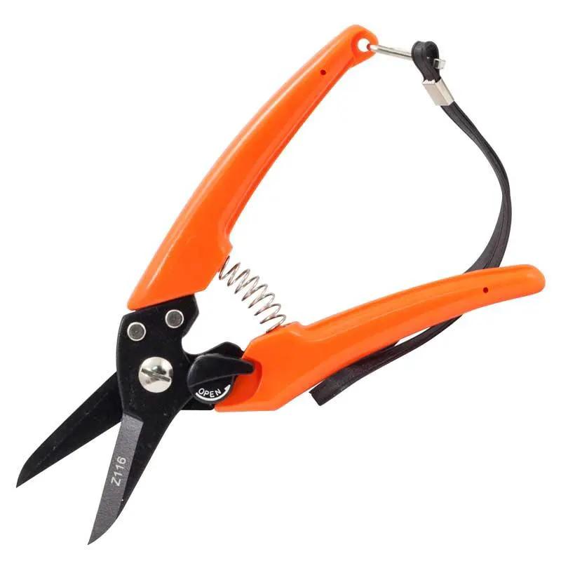Zenport Hoof and Floral Trimming Shear orange handles, black blades, coil spring, locking latch on Tampa Home & Garden Store