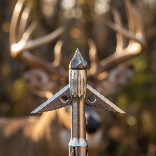Zeus 100 Grain Broadheads for Crossbows, silver two-blade design, Killz Products 3-pack on Tampa Home & Garden Store