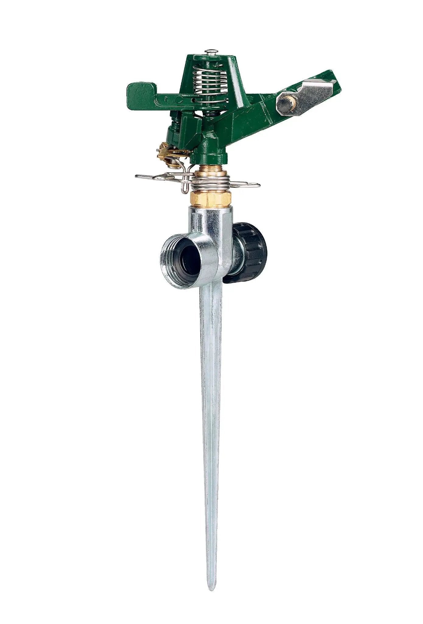 Half Inch Zinc Impact on Spike Sprinkler 58019, Orbit Irrigation sprinkler with brass fitting on Tampa Home & Garden Store