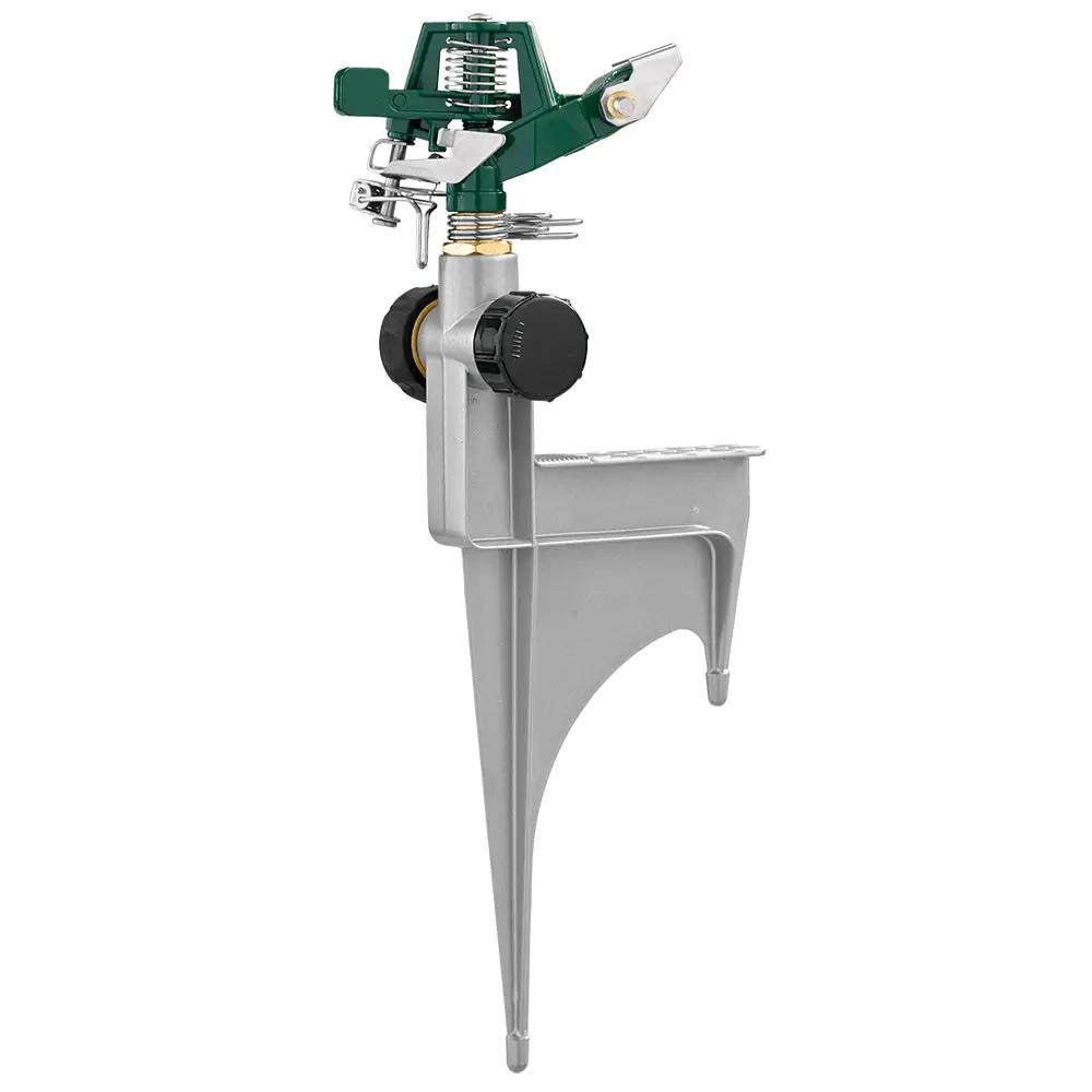 Half Inch Zinc Impact Sprinkler with Step Spike Orbit Irrigation green head on Tampa Home & Garden Store