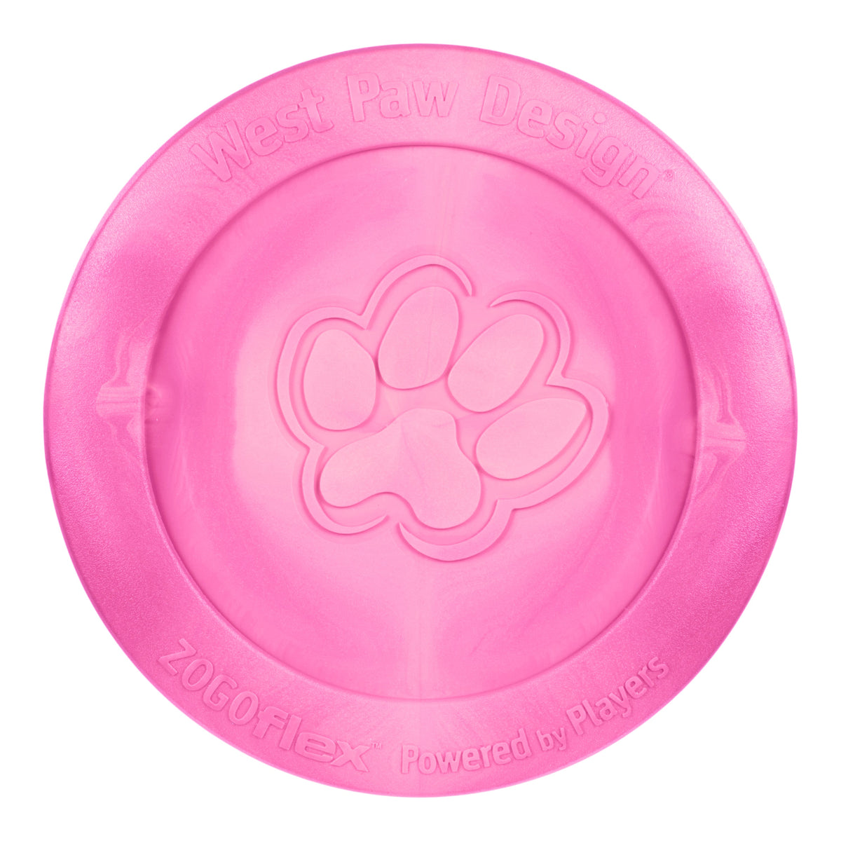 Zisc Gentle Flying Disc for Chewers and Dogs, pink by West Paw on Tampa Home & Garden Store