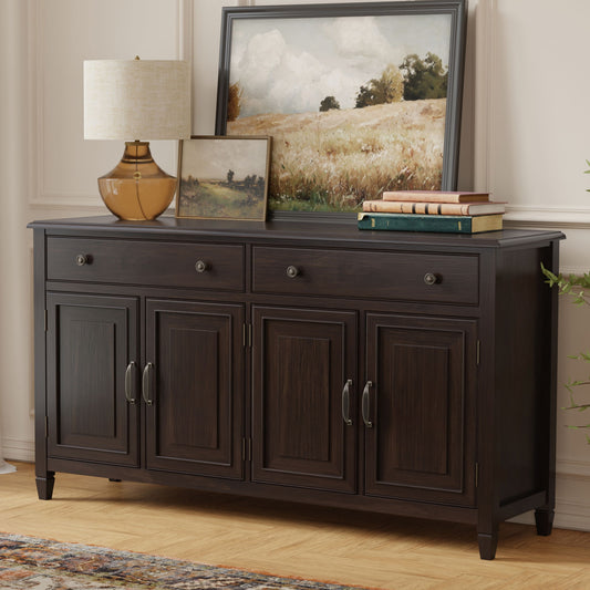 Connaught large brown wood sideboard buffet storage cabinet on Tampa Home & Garden Store