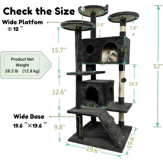 Cat Tree Hammock by Sell My Stuff with nest, scratching posts, two 12 in top platforms on Tampa Home & Garden Store
