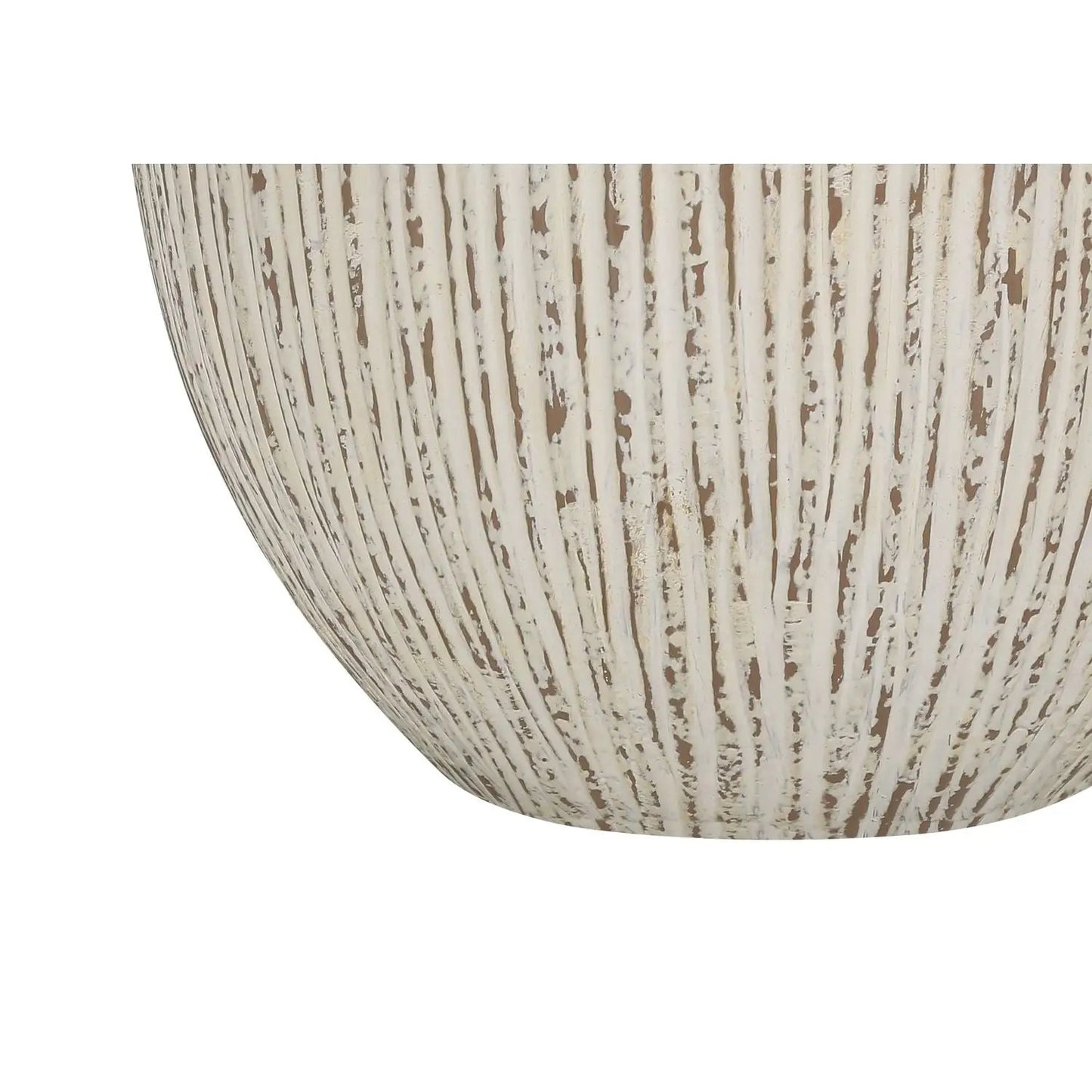 Table lamp ceramic cream with vertical striped glaze, Unique Piece Furniture, transitional style on Tampa Home & Garden Store