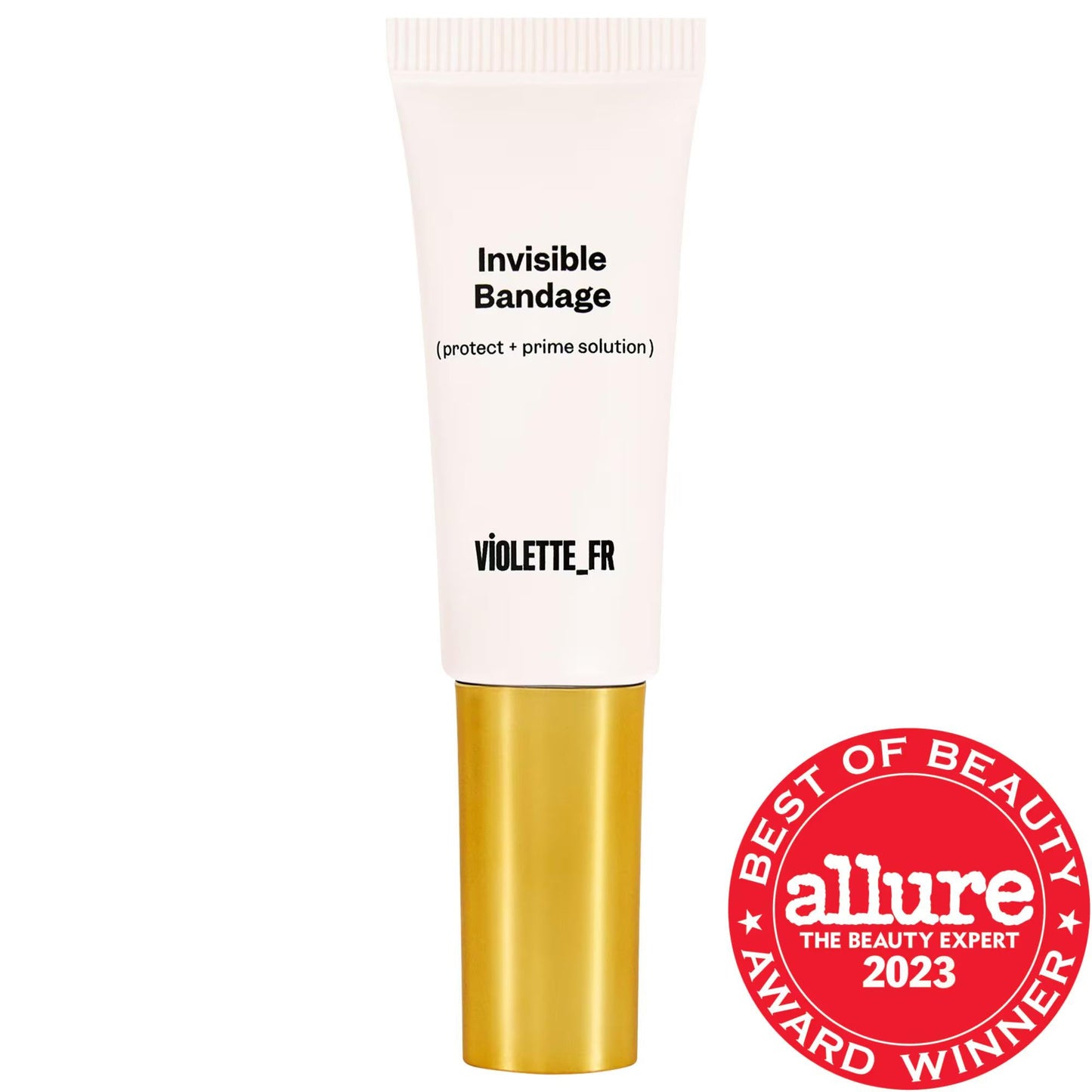 Invisible Bandage makeup primer gel tube, pale pink with gold cap, by VIOLETTE_FR on Tampa Home & Garden Store