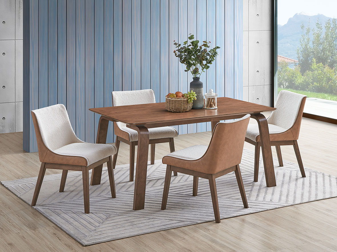 Ginny 5 Piece Dining Set with Table and Chairs