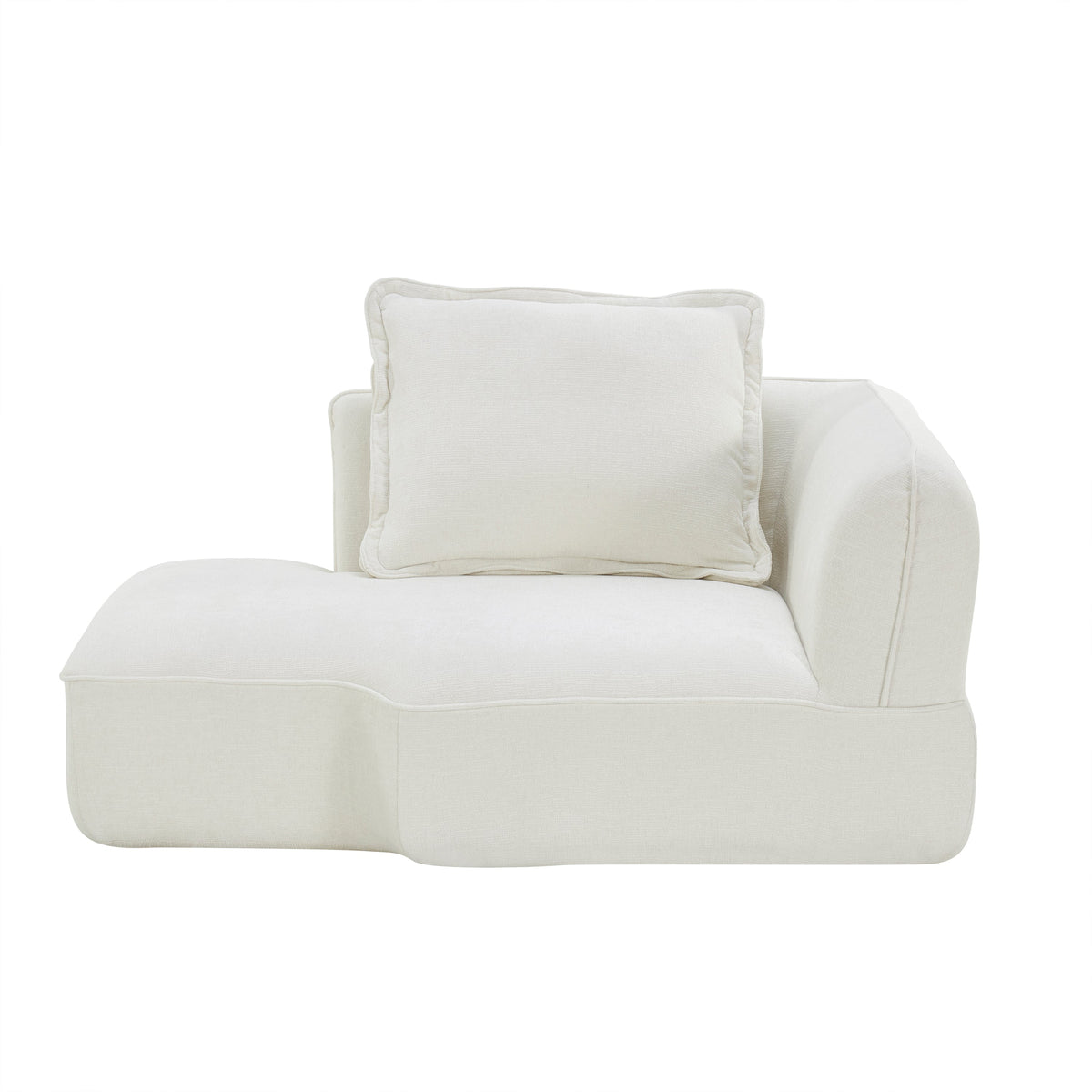 122in Modern L-Shaped Sectional Sofa by HouseOfZazla with high-density foam and chaise lounge on Tampa Home & Garden Store