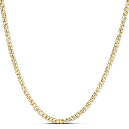 Ice Barrel Chain necklace 14k yellow gold, 3.23 mm, by Bids.com on Tampa Home & Garden Store