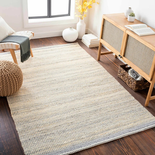 Abucay Jute Rug natural beige woven texture by Boutique Rugs on Tampa Home & Garden Store
