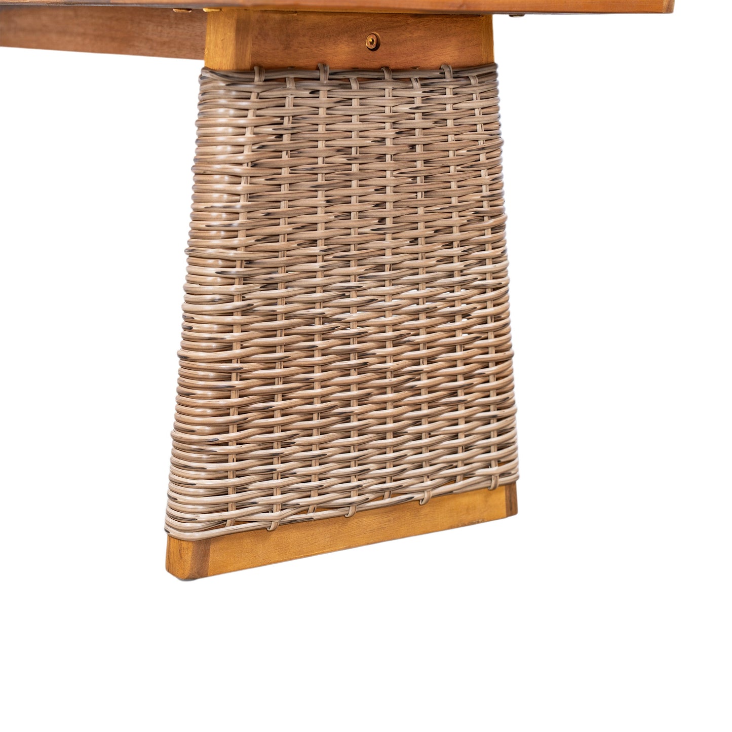 Outdoor Acacia Wood Bench Set of Two Pieces