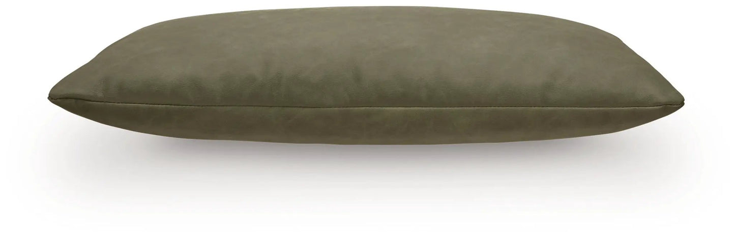 Danvale Pillow Set of 4 Caramel Faux Leather