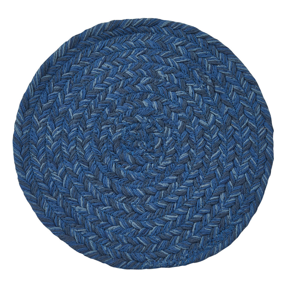 Dessous de plat tressé pour boîte à épices - Bleu