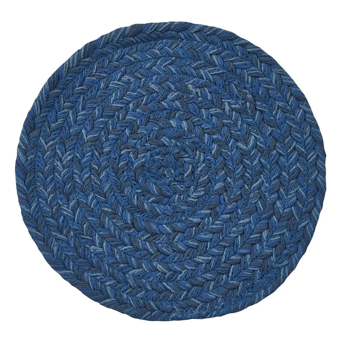 Spice Bin Braided Trivet blue round woven kitchen decor on Tampa Home & Garden Store